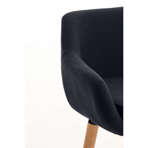 Taburete de barra Grant tela Negro 46X55X99 cm