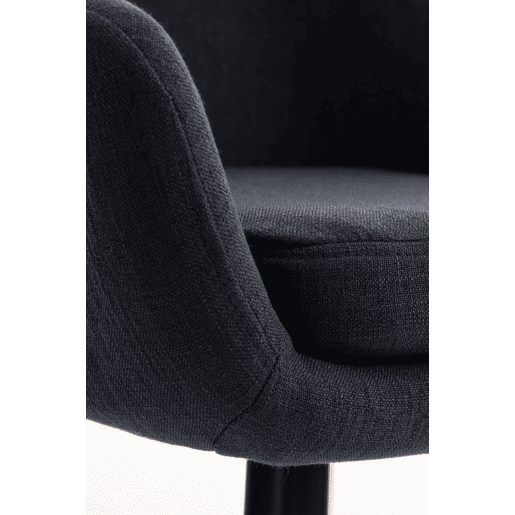 Taburete de barra Grant tela Negro 46X55X99 cm