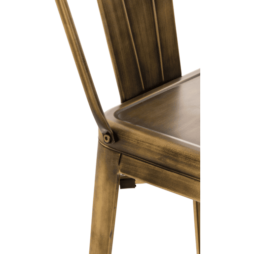 Taburete de bar de metal Mason Dorado 43X44X96 cm
