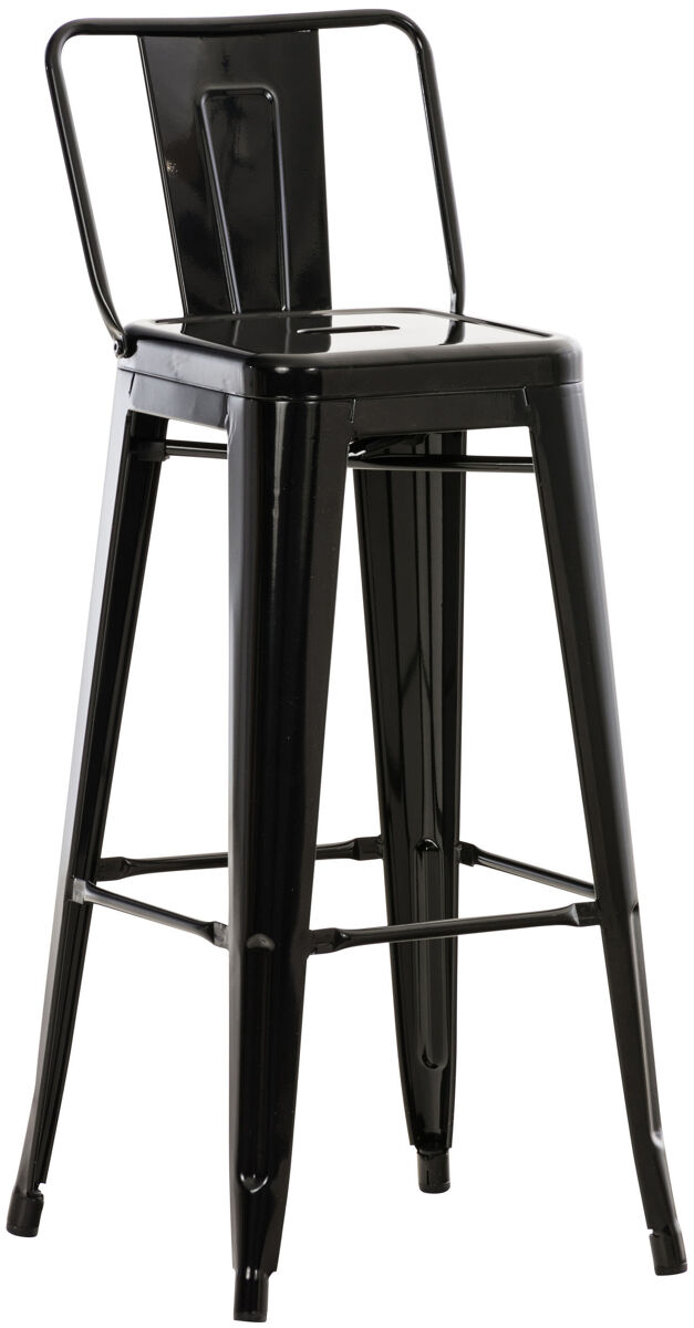 Taburete industrial mason de metal 43x44x96 cm