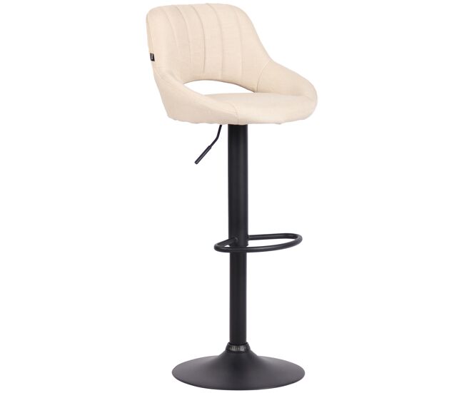 Taburete de bar milet en tela con base metálica 48x46.5x85-105,5 cm