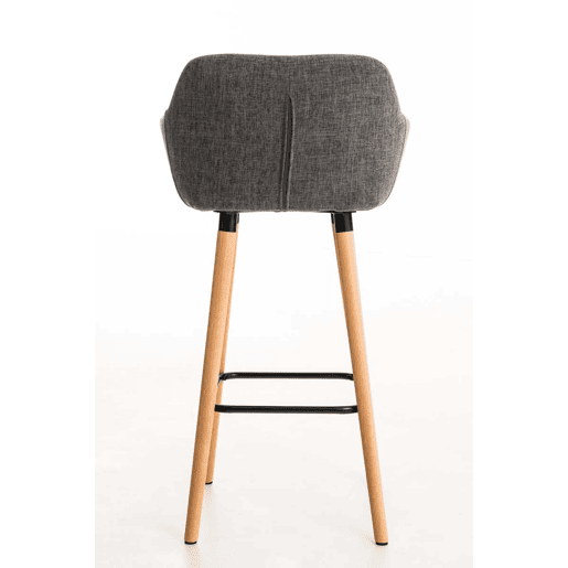 Taburete de barra Grant tela Gris claro 46X55X99 cm