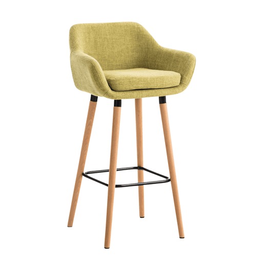 Taburete de barra Grant tela Verde claro 46X55X99 cm