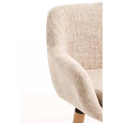 Taburete de barra Grant tela Crema 46X55X99 cm