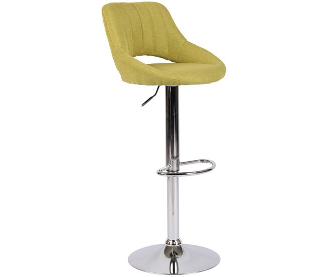 Taburete de bar milet en tela con base metálica 48x46.5x85-105,5 cm