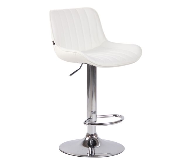 Taburete de bar lentini en cuero sintético 50x50x86-108 cm