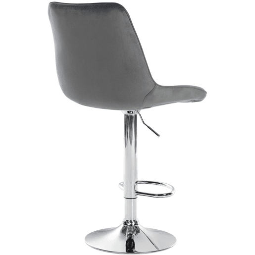 Taburete de bar Toni terciopelo Gris oscuro 50X49.5X91 cm Taburete de bar Toni terciopelo Gris oscuro 50X49.5X91 cm