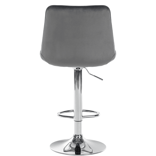 Taburete de bar Toni terciopelo Gris oscuro 50X49.5X91 cm Taburete de bar Toni terciopelo Gris oscuro 50X49.5X91 cm