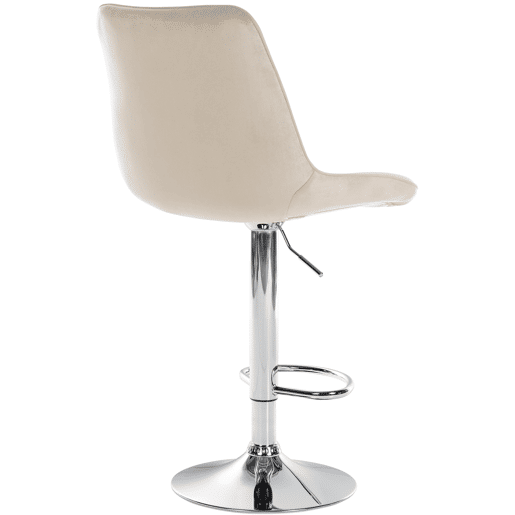 Taburete de bar Toni terciopelo Crema 50X49.5X91 cm Taburete de bar Toni terciopelo Crema 50X49.5X91 cm