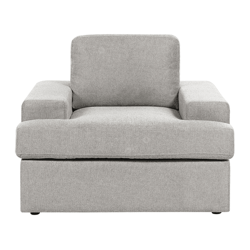 Conjunto de 2 poltronas em tecido cinzento claro ALLA Conjunto de 2 poltronas em tecido cinzento claro ALLA