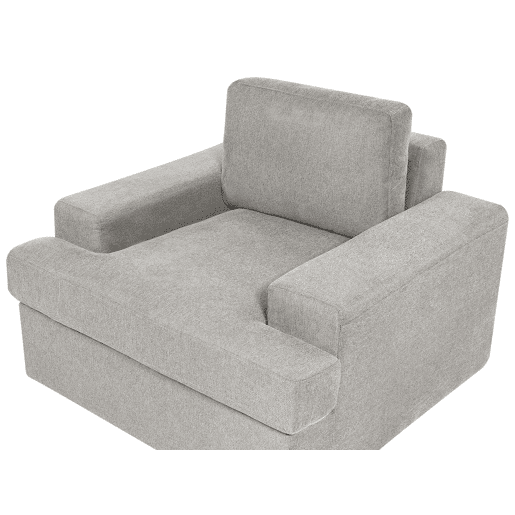 Conjunto de 2 poltronas em tecido cinzento claro ALLA Conjunto de 2 poltronas em tecido cinzento claro ALLA