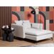 Beliani Chaise longue Poliéster CHARMES Beliani Chaise longue Poliéster CHARMES Beige