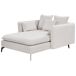 Beliani Chaise longue Poliéster CHARMES Beliani Chaise longue Poliéster CHARMES Beige