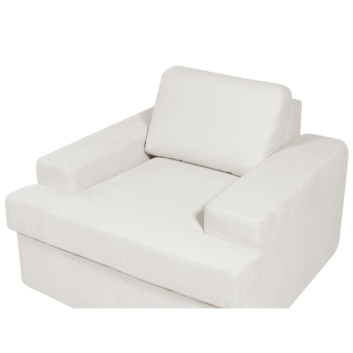 Conjunto de 2 poltronas em tecido creme claro ALLA Conjunto de 2 poltronas em tecido creme claro ALLA