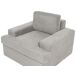 Beliani Sillón ALLA Beliani Sillón ALLA Gris Claro