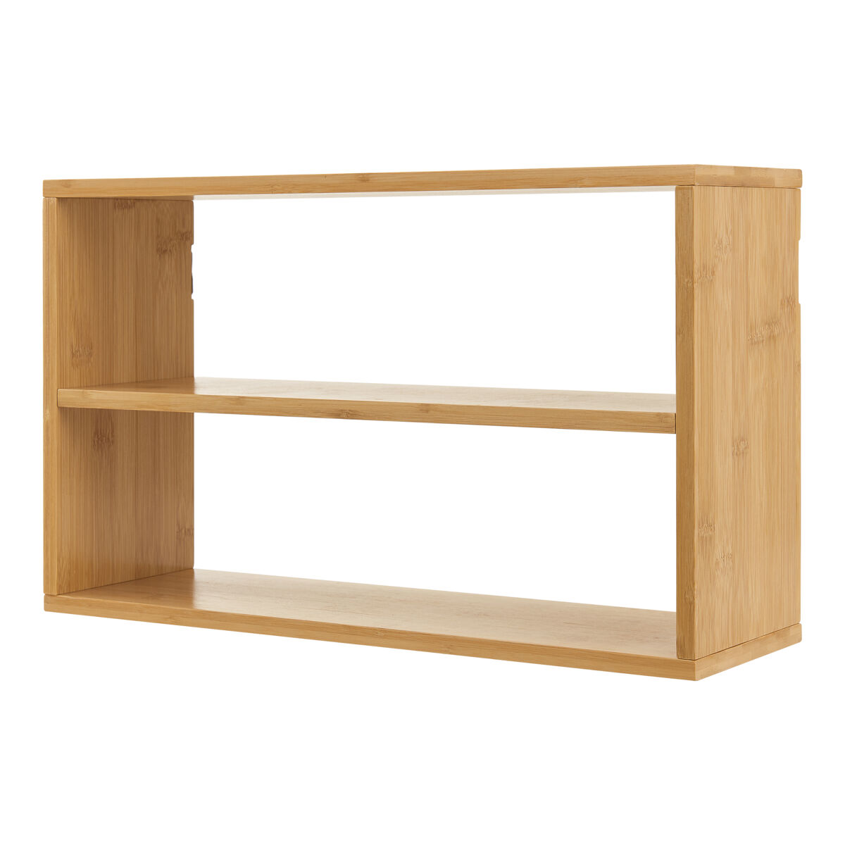 Estantería de pared gol de 3 niveles para cocina baño bambú 50 x 15 x 30 cm - natural [en.casa]