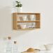 Estantería de pared Gol de 3 niveles para cocina baño bambú Estantería de pared Gol de 3 niveles para cocina baño bambú Natural