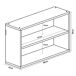 Estantería de pared Gol de 3 niveles para cocina baño bambú Estantería de pared Gol de 3 niveles para cocina baño bambú Natural