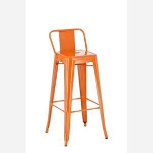 Taburete de bar de metal Mason Naranja 43X44X96 cm
