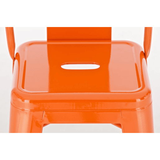 Taburete de bar de metal Mason Naranja 43X44X96 cm