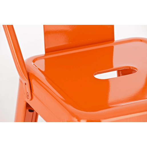 Taburete de bar de metal Mason Naranja 43X44X96 cm
