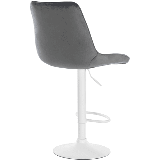 Taburete de bar Toni terciopelo Gris oscuro 50X49.5X91 cm