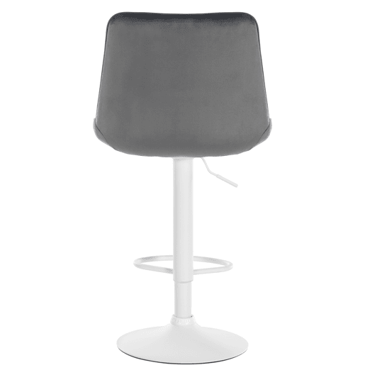 Taburete de bar Toni terciopelo Gris oscuro 50X49.5X91 cm