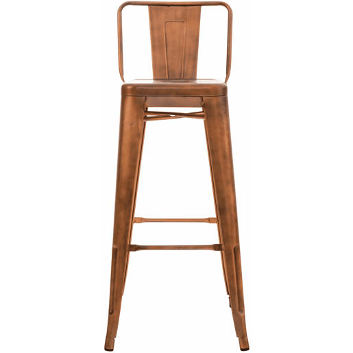 Taburete de bar de metal Mason Cobre 43X44X96 cm