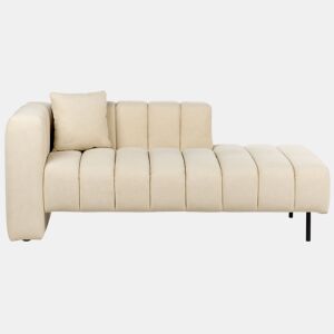 Beliani Chaise longue à esquerda Eco-pele vegana LANNILS