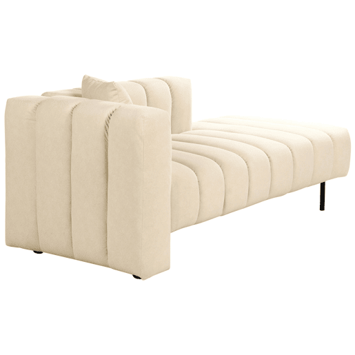 Beliani Chaise longue à esquerda Eco-pele vegana LANNILS