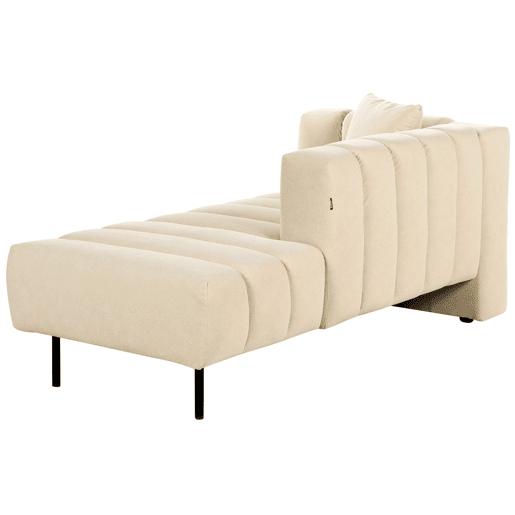 Beliani Chaise longue à esquerda Eco-pele vegana LANNILS