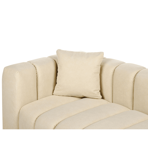 Beliani Chaise longue à esquerda Eco-pele vegana LANNILS