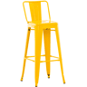 Taburete de bar de metal Mason Amarillo 43X44X96 cm