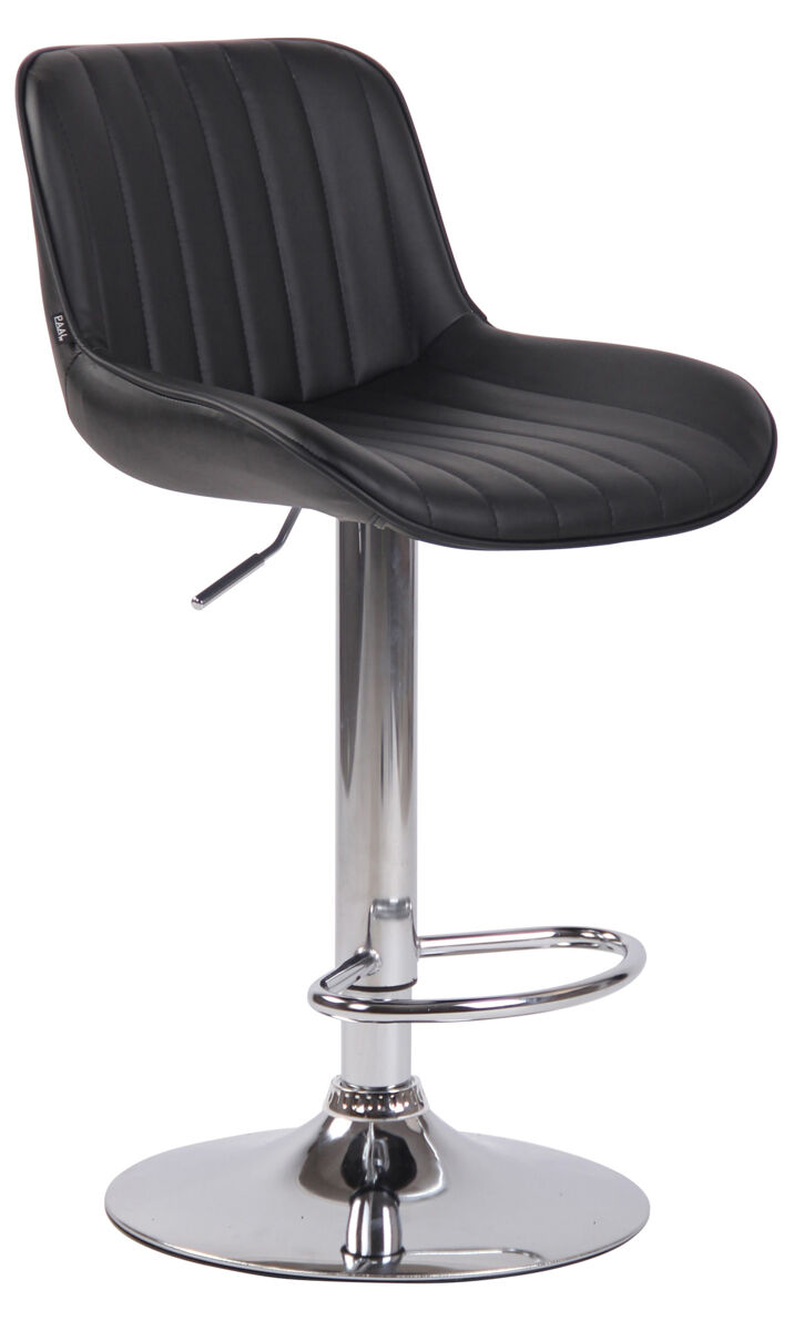 Taburete de bar lentini en cuero sintético 50x50x86-108 cm