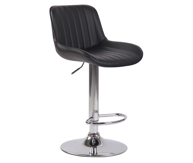 Taburete de bar lentini en cuero sintético 50x50x86-108 cm