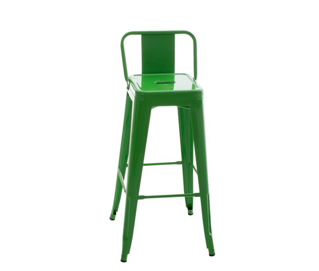 Taburete industrial mason de metal 43x44x96 cm