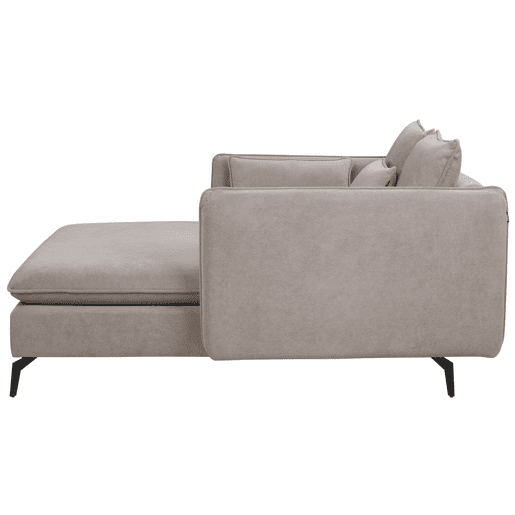 Beliani Chaise longue PoliƩster CHARMES Beliani Chaise longue PoliƩster CHARMES