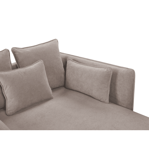 Beliani Chaise longue PoliƩster CHARMES Beliani Chaise longue PoliƩster CHARMES