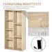 Estantería para Libros Melamina de Madera HOMCOM 50 Estantería para Libros Melamina de Madera HOMCOM 50 Blanco