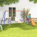 Columpio Infantil Metal, PE Outsunny Columpio Infantil Metal, PE Outsunny Multicolor