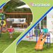 Columpio Infantil Metal, PE Outsunny Columpio Infantil Metal, PE Outsunny Multicolor