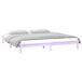 Estructura de cama de madera maciza con LED 120x190 Estructura de cama de madera maciza con LED 120x190 Gris