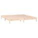 Estructura de cama de madera maciza con LED 120x190 Estructura de cama de madera maciza con LED 120x190 Gris