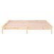 Estructura de cama de madera maciza con LED 120x190 Estructura de cama de madera maciza con LED 120x190 Gris