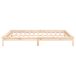 Estructura de cama de madera maciza con LED 120x190 Estructura de cama de madera maciza con LED 120x190 Gris