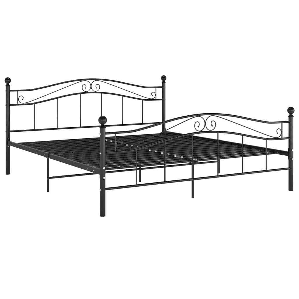 Estructura de cama 180x200 Negro