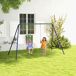 Columpio Infantil Metal, PP Outsunny Columpio Infantil Metal, PP Outsunny Multicolor