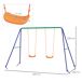 Columpio Infantil Metal, PP Outsunny Columpio Infantil Metal, PP Outsunny Multicolor