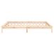 Estructura de cama de madera maciza con LED 180x200 Estructura de cama de madera maciza con LED 180x200 Blanco