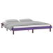 Estructura de cama de madera maciza con LED 200x200 Estructura de cama de madera maciza con LED 200x200 Blanco